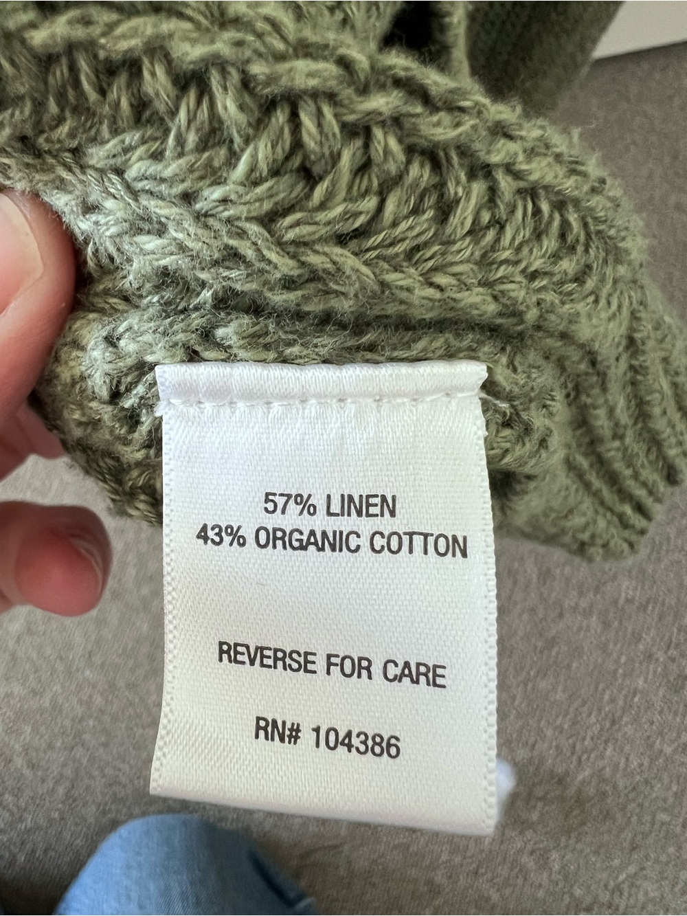 Garnet Hill Maren Linen & Organic Cotton Cardigan - Picture 5 of 5